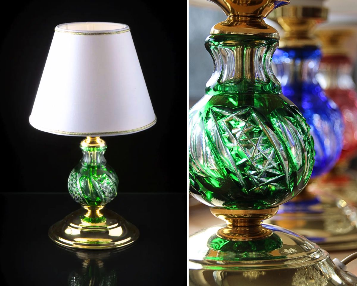 Lampa stołowa zielona ES624115