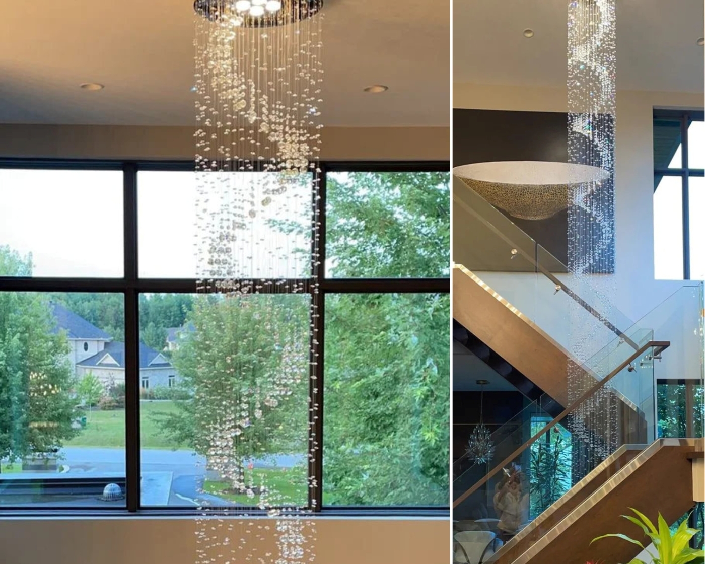 Lampy spiralne kryształowe