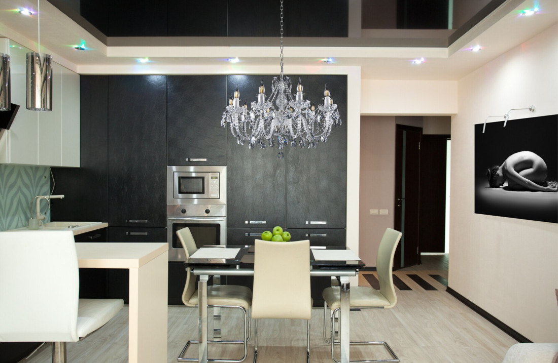 kitchen crystal chandelier