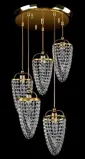 Lampa wisząca kryształowa L10027CLN