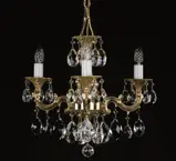 Żyrandol mosiężny z zawieszkami L345CLN