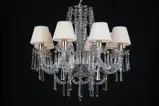 Żyrandol kryształowy LLCH08S CRYSTAL-WHITE