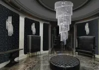 Lampa spiralna kryształowa AL178