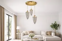 Lampa wisząca kryształowa L473CLN