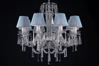 Żyrandol kryształowy LLCH08S CRYSTAL-GREY