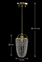 Lampa wisząca kryształowa L470CLN