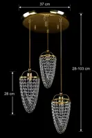 Lampa wisząca kryształowa L473CLN