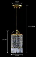 Lampa wisząca kryształowa L478CE