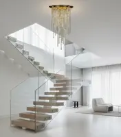 Lampa spiralna kryształowa AL252