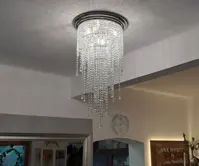 Lampa spiralna kryształowa AL252