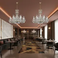 Żyrandol z ciętego szkła krzyształowego L018CLN Żyrandol z ciętego szkła krzyształowego L018CLN