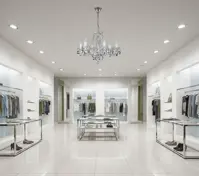 Żyrandol z ciętego szkła L032CLN