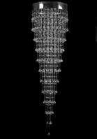 Lampa spiralna kryształowa L449CE