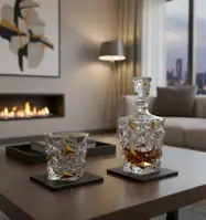 Karafka szklana BG15107-01-zlota