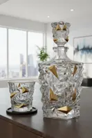 Karafka szklana BG15107-01-zlota