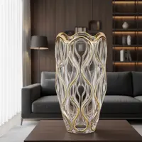 Szklany wazon Ocean Gold RAG87C01300G Szklany wazon Ocean Gold RAG87C01300G