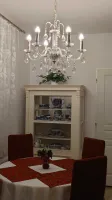 Nowoczesny żyrandol kryształowy EL217601