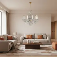 Żyrandol krysztalowy EL1381001PB Żyrandol krysztalowy EL1381001PB