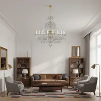 Żyrandol krysztalowy EL1382001PB