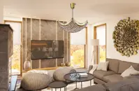 Lampa sufitowa kwadratowa L245CLN