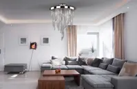 Lampa spiralna kryształowa L435CLN