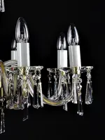 ŻYRANDOL KRYSZTAŁOWY LW507080100G -  szczegół świecy