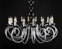 Żyrandol kryształowy czarny EL4211600BLACK
