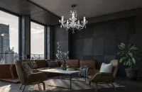 Żyrandol kryształowy EL080501PB
