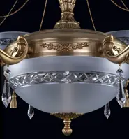 Żyrandol mosiężny  L16134 - szczegóły