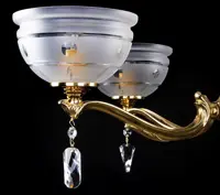 Żyrandol mosiężny L16150CE - szczegóły