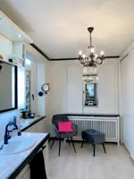 Żyrandol kryształowy czarny TX852084006