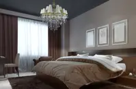 Ekskluzywny żyrandol z abażurami  LW169182101 do sypialni