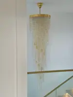 Lampa spiralna kryształowa L455CLN