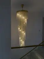 Lampa spiralna kryształowa L455CLN