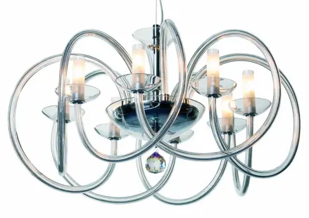 Designerski żyrandol Tourbillon 8/I. Ni