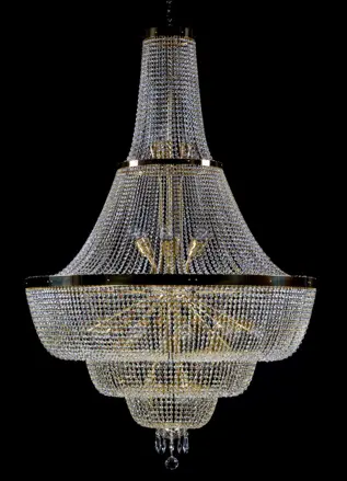 Żyrandol z zawieszkami duży L202CLN