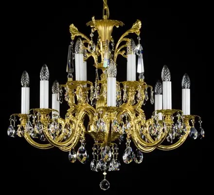 Żyrandol mosiężny L360CLN