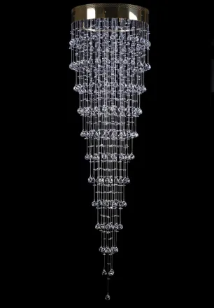Lampa spiralna kryształowa L449CE