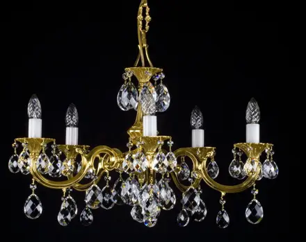 Żyrandol mosiężny L337CLN