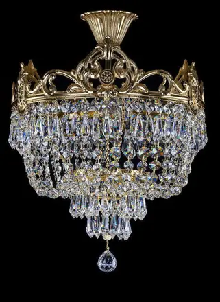 Żyrandol mosiężny L375CLNT