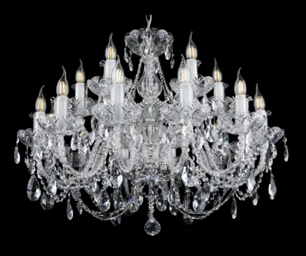 Żyrandol kryształowy EL10212+602PB