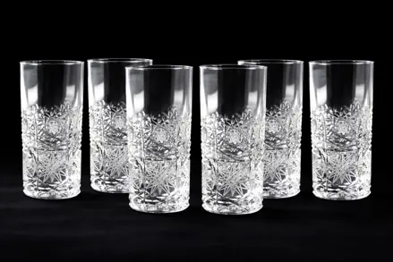 Szklanki szlifowane 6 szt. 50 ml BLPK500