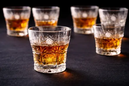 Szklanki szlifowane 6 szt. 45 ml BOPK500