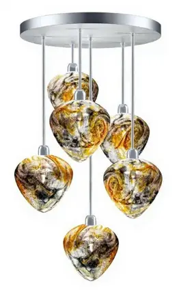 Nowoczesna lampa wisząca ELA05Yellow