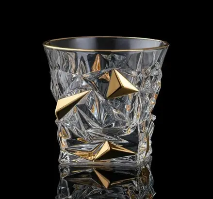 Szklanki do whiskey zestaw 2 szt. BG12107-zloty