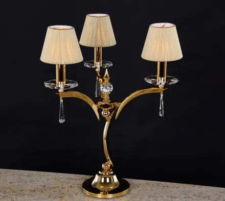 Lampa stołowa LLCH03S BRASS BEIGE