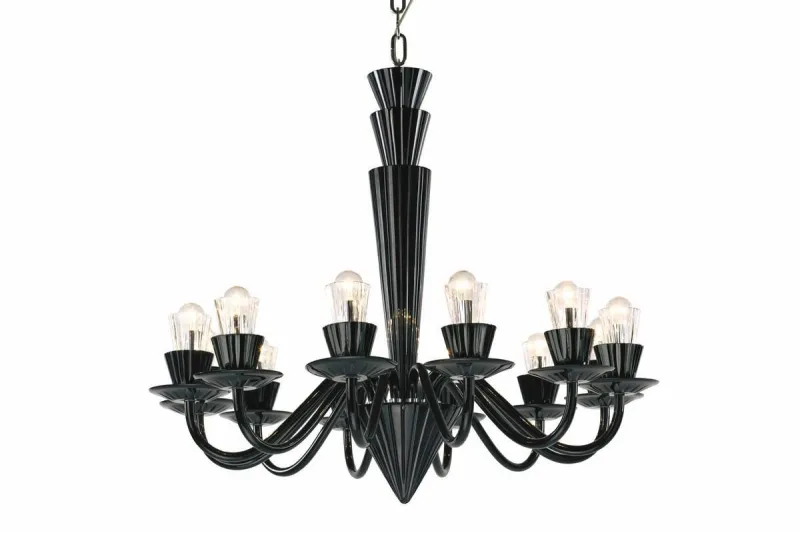 Żyrandol czarny Preciosa Humprecht 12 Black Żyrandol czarny Preciosa Humprecht 12 Black