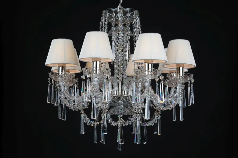 Żyrandol kryształowy LLCH08S CRYSTAL-WHITE