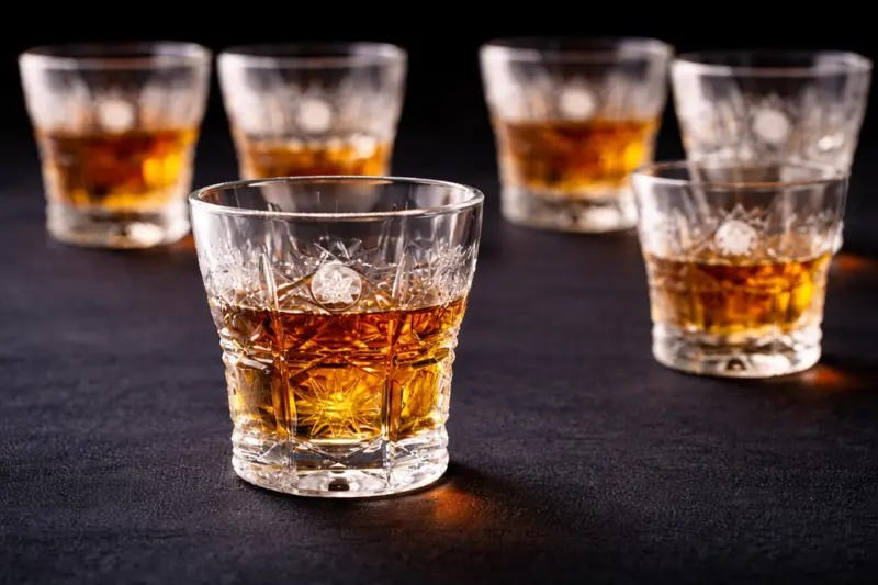 Szklanki szlifowane 6 szt. 45 ml BOPK500