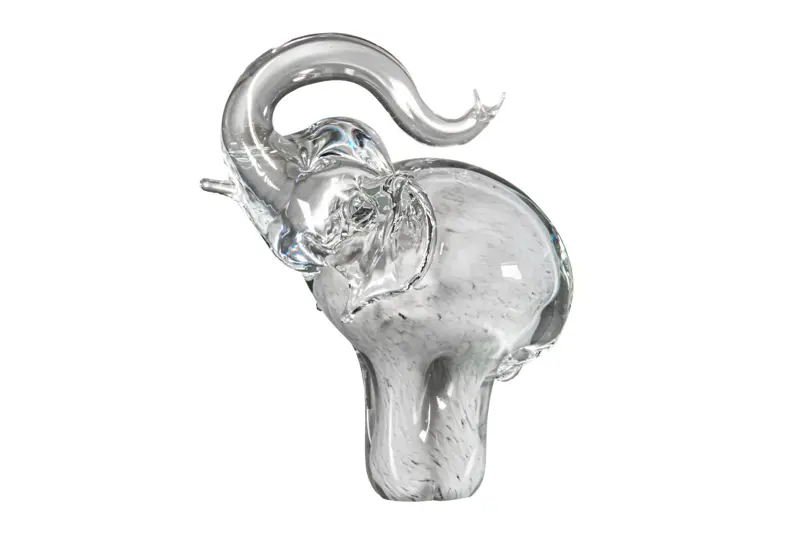 Szklana figurka - słoń JA/SLV/SE